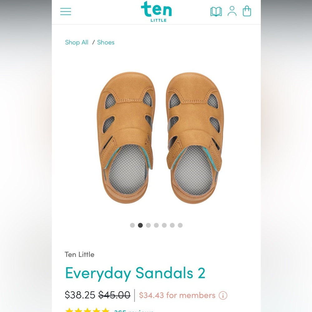Ten Little Everyday Sandals size 6.5 - Picture 6 of 6
